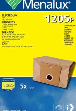 STØVSUGERPOSER 1205 P A5 1 MOTORFILTER-Menalux Discount