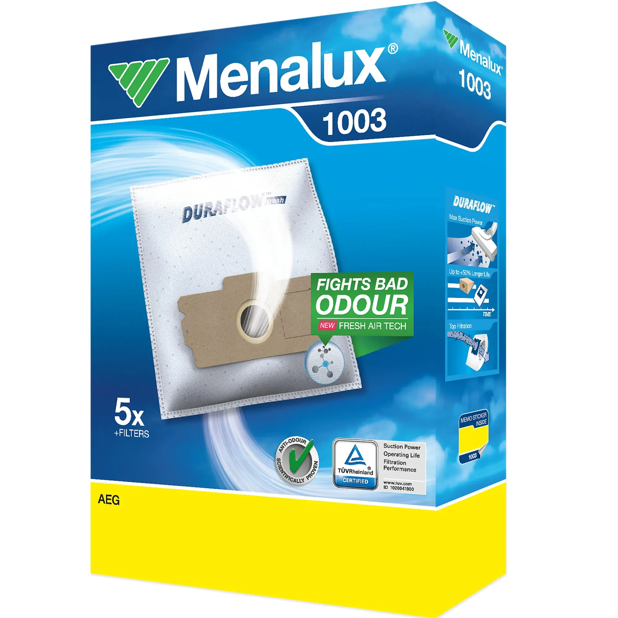 STØVSUGERPOSE 1003 5STK-Menalux Online