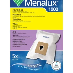 STØVSUGERPOSE T120 1900 4STK-Menalux Clearance