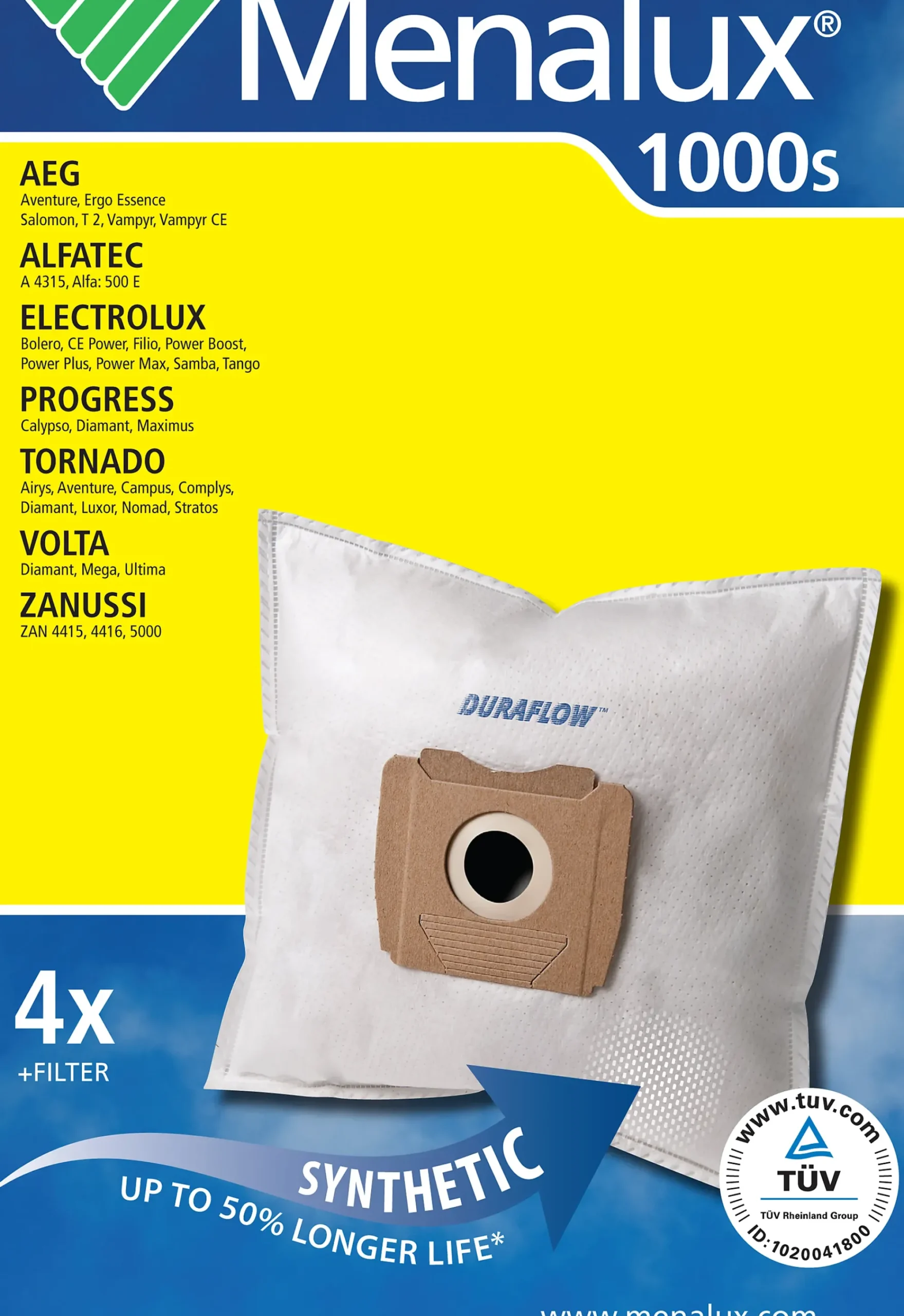 STØVSUGERPOSE T153 1000 4STK-Menalux New