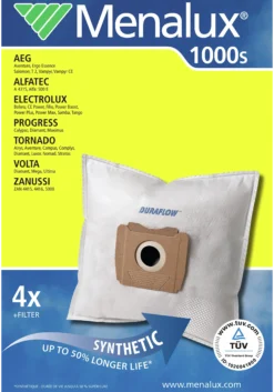 STØVSUGERPOSE T153 1000 4STK-Menalux New