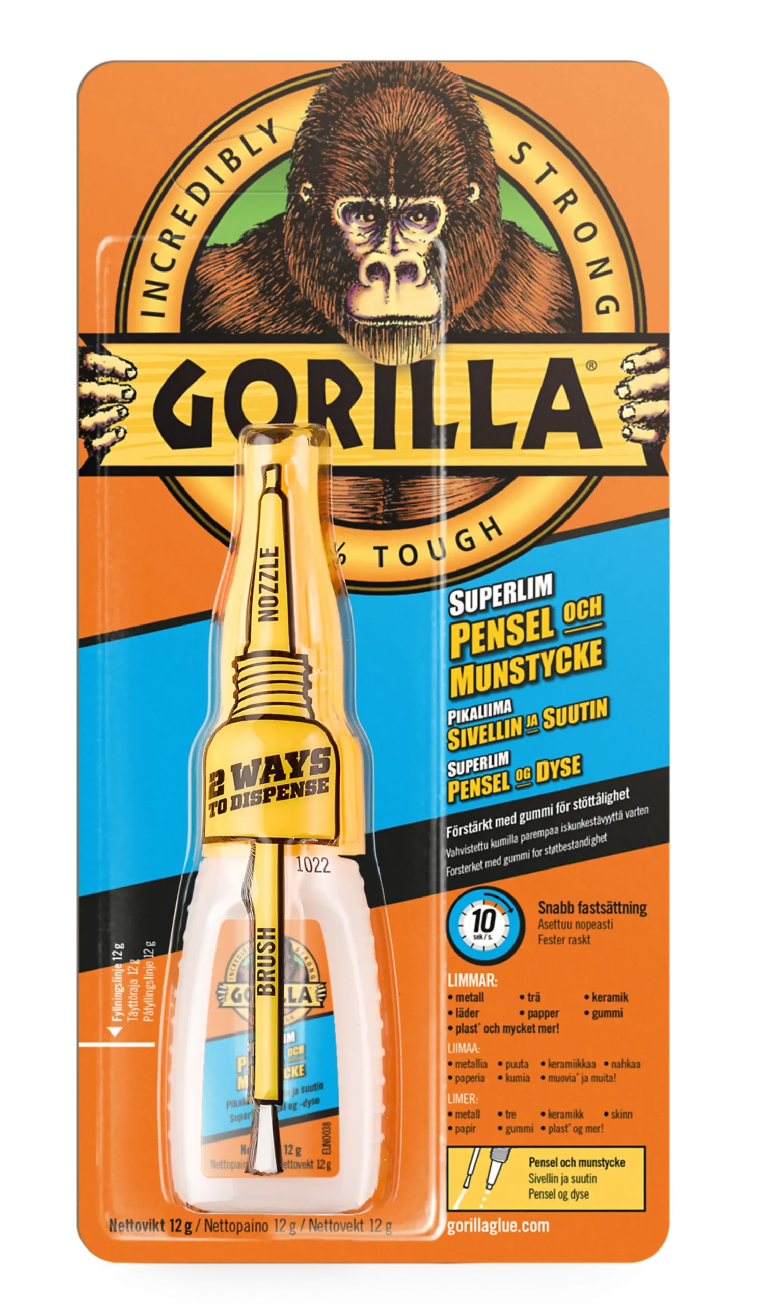 Superlim Med Pensel 12g-Gorilla Clearance