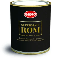 Supermatt rom 01 hvit base 0,68l-Gjøco