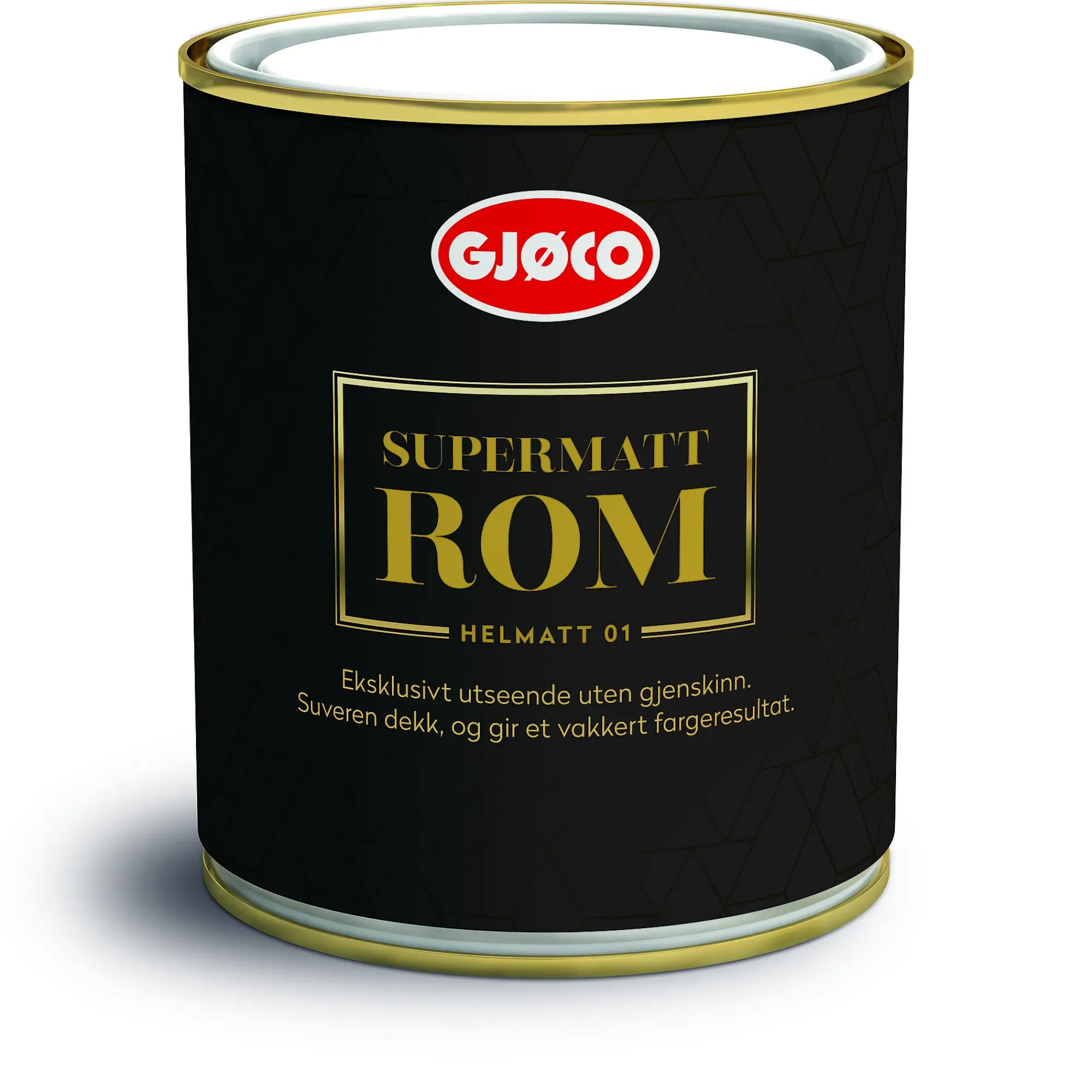 Supermatt rom 01 hvit base 0,68l-Gjøco
