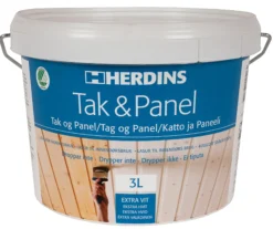 Tak & Panelhvit ekstra hvit 3l-Herdins Best