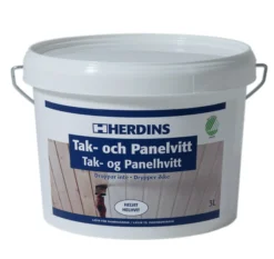 Tak & Panelhvit helhvit 3l-Herdins Sale