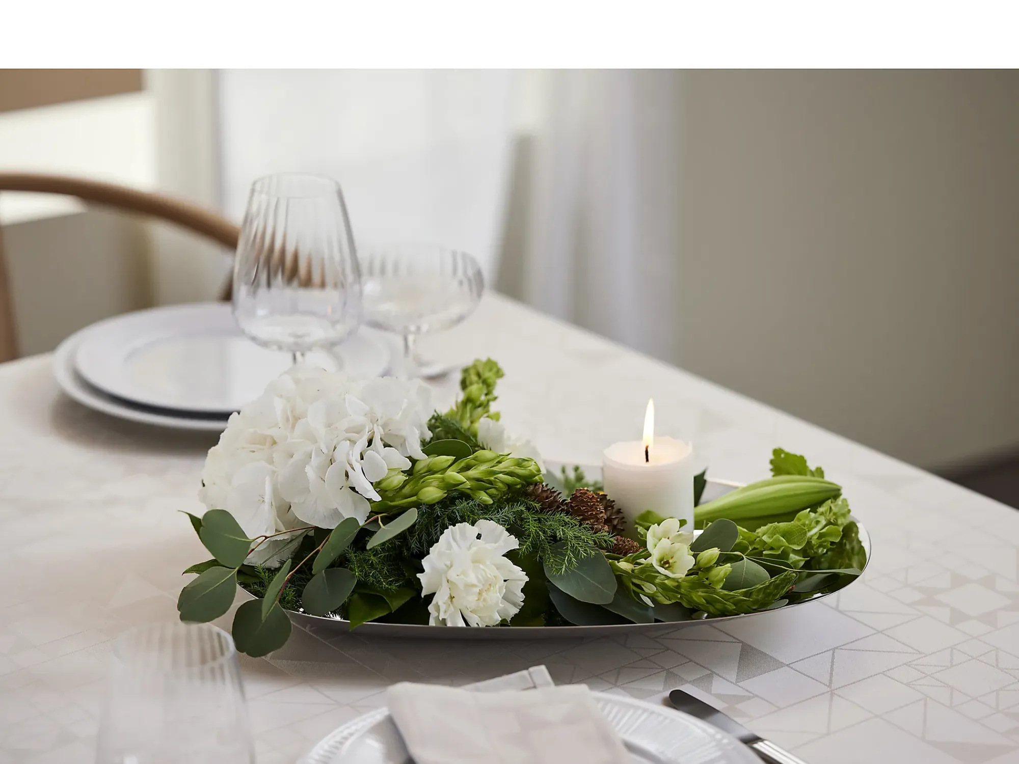 Tallerken flat Plissé 24cm-Pillivuyt