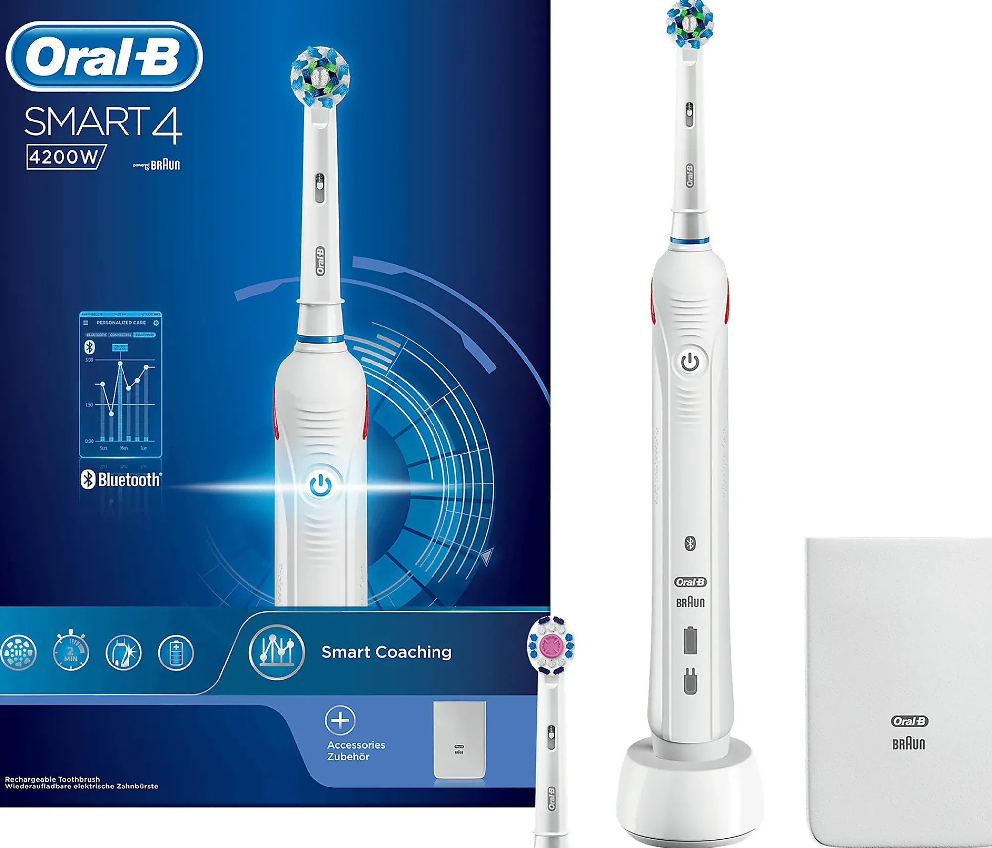 TANNBØRSTE ELEKTRISK SMART 4 MED BLUETOOTH-Oral b Sale