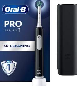 Tannbørste Pro 1 Elektrisk Cross Action sort med reiseetui-Oral b Online