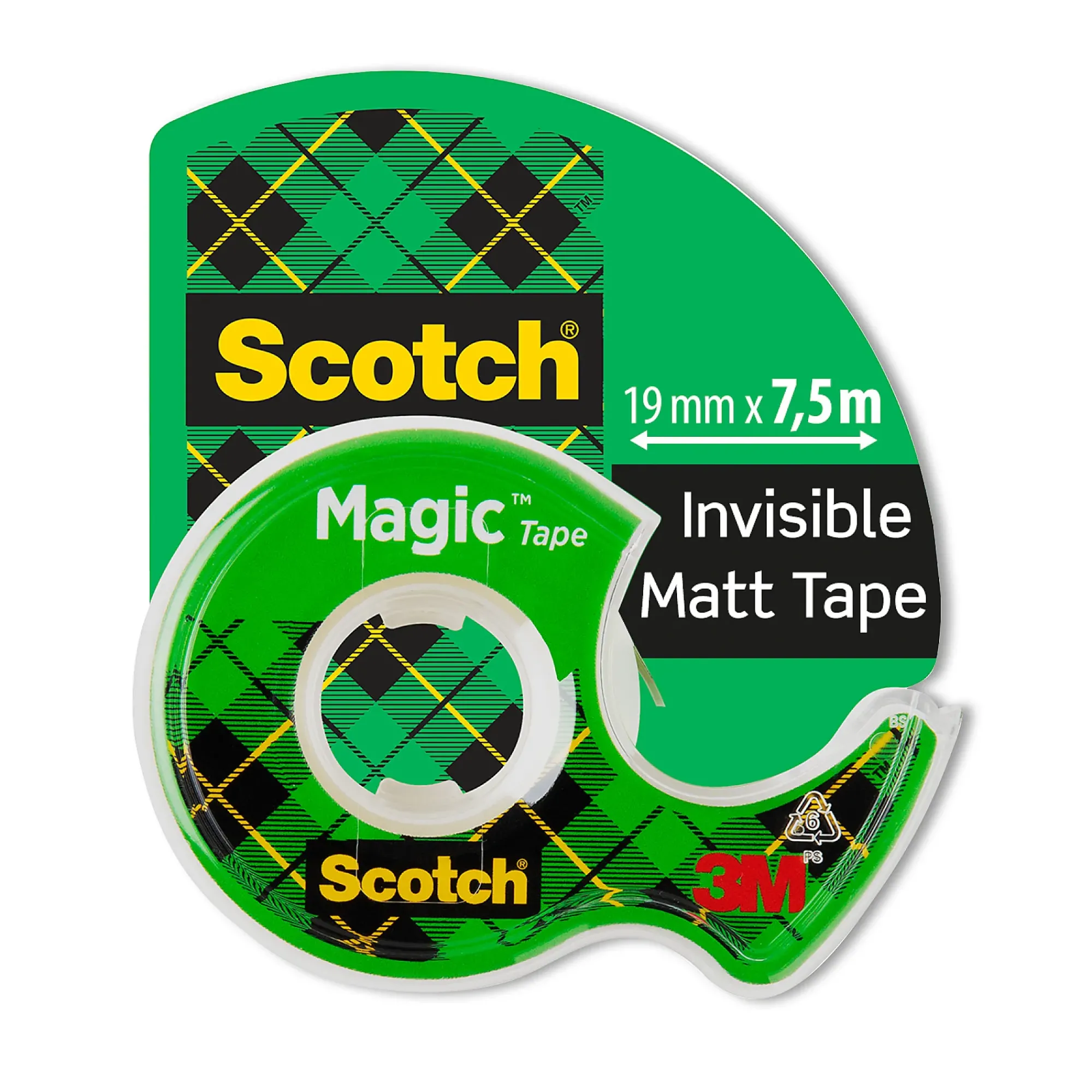 Tape Magic med dispenser 19mmx7,5m-Scotch New