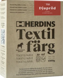 TEKSTILFARGE 752 DYPRØD 100ML-Herdins