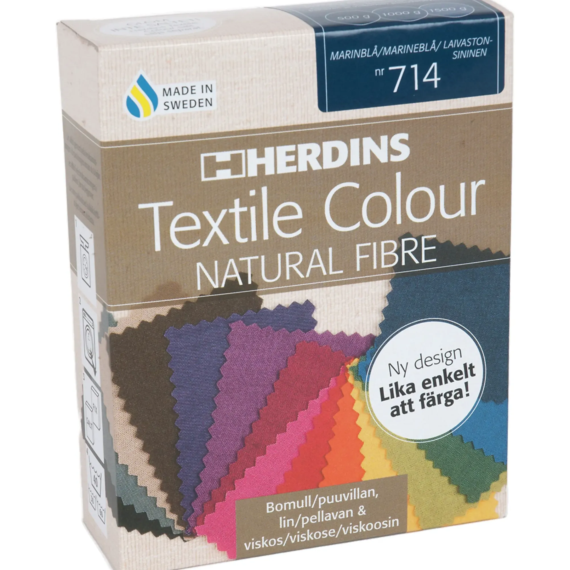 TEKSTILFARGE 714 MARINEBLÅ 100ML-Herdins Outlet