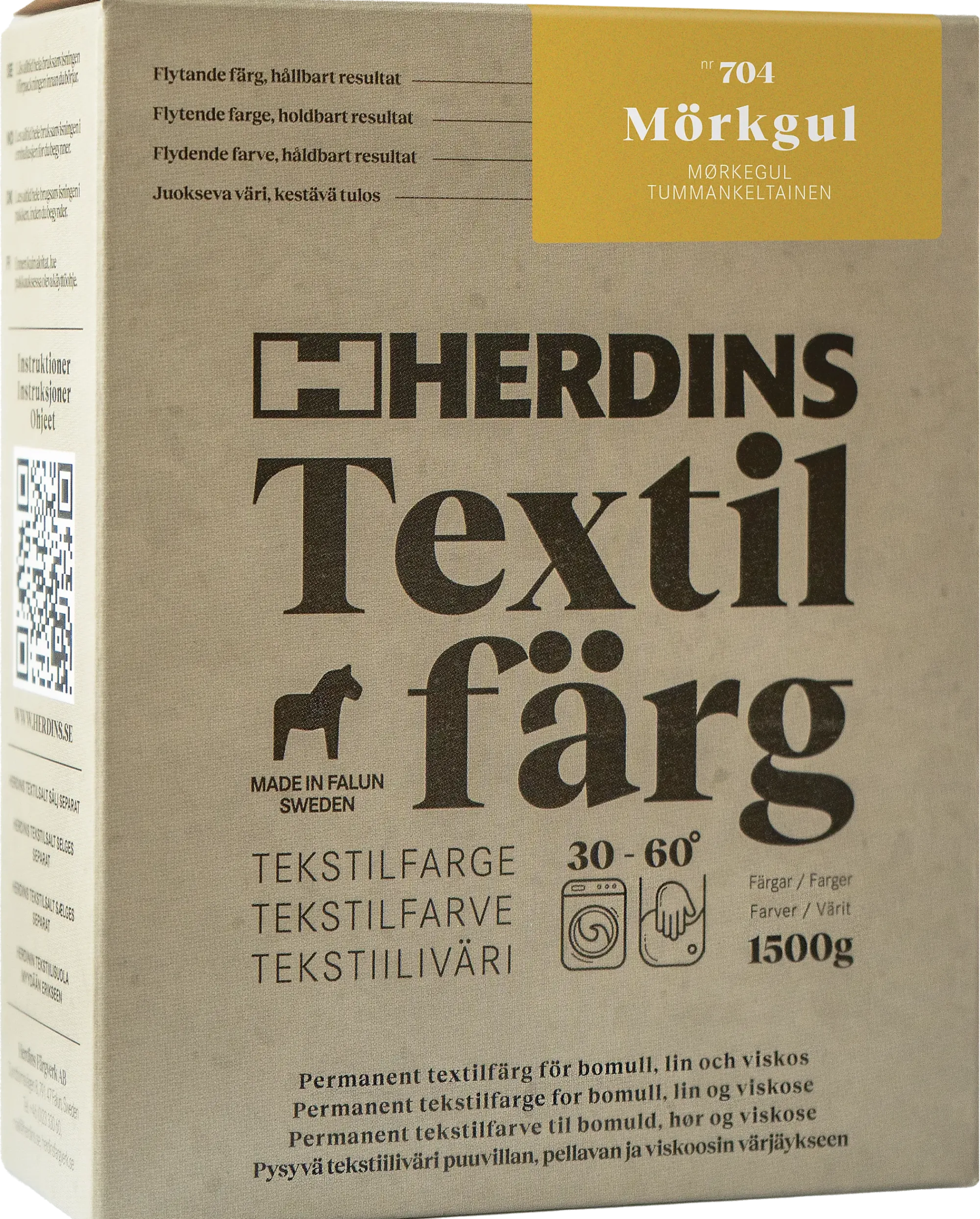 Tekstilfarge 704 Mørke-Herdins New