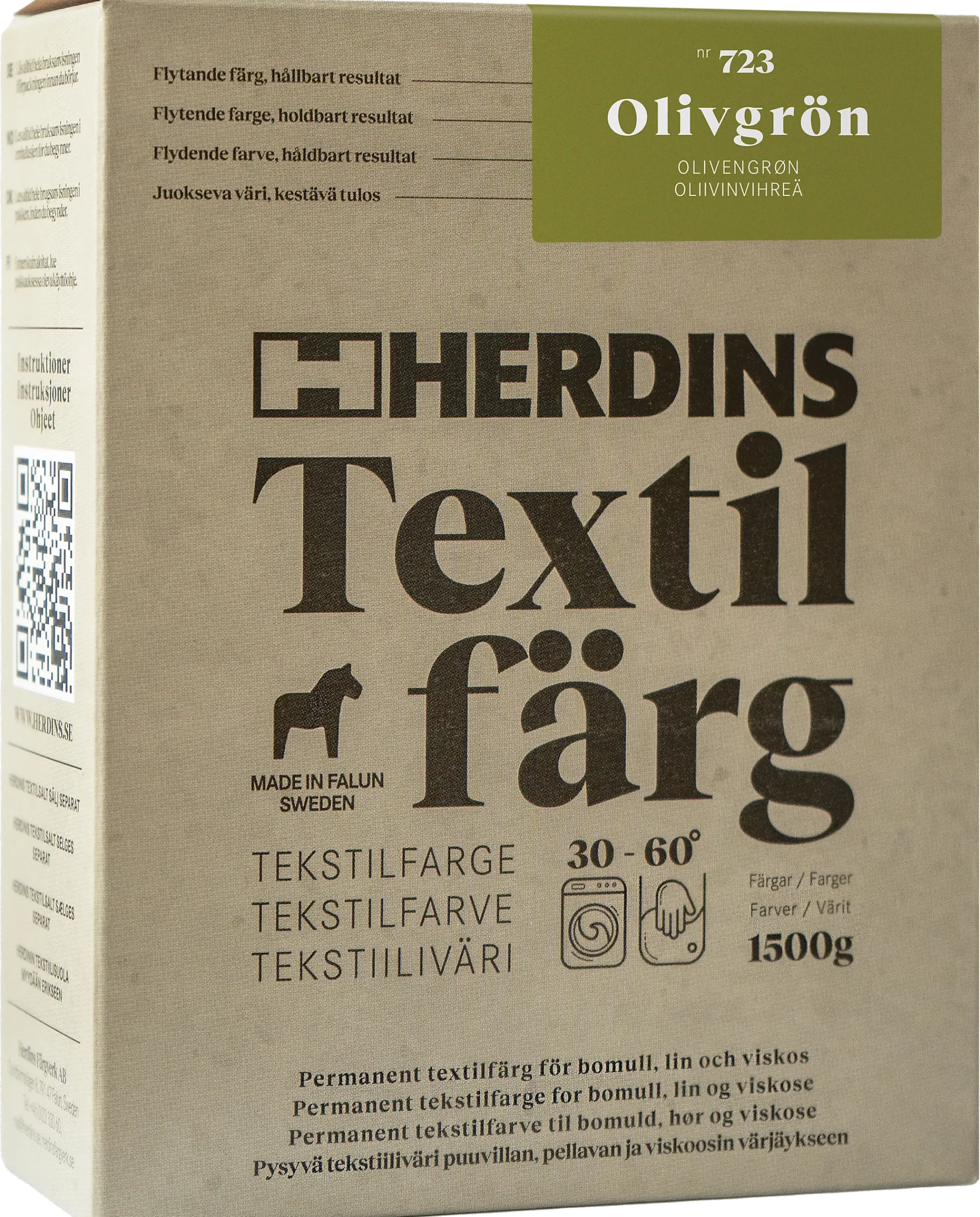 TEKSTILFARGE 723 OLIVENGRØNN 100ML-Herdins Online