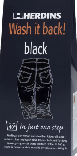 Tekstilfarge Wash it back black-Herdins Best