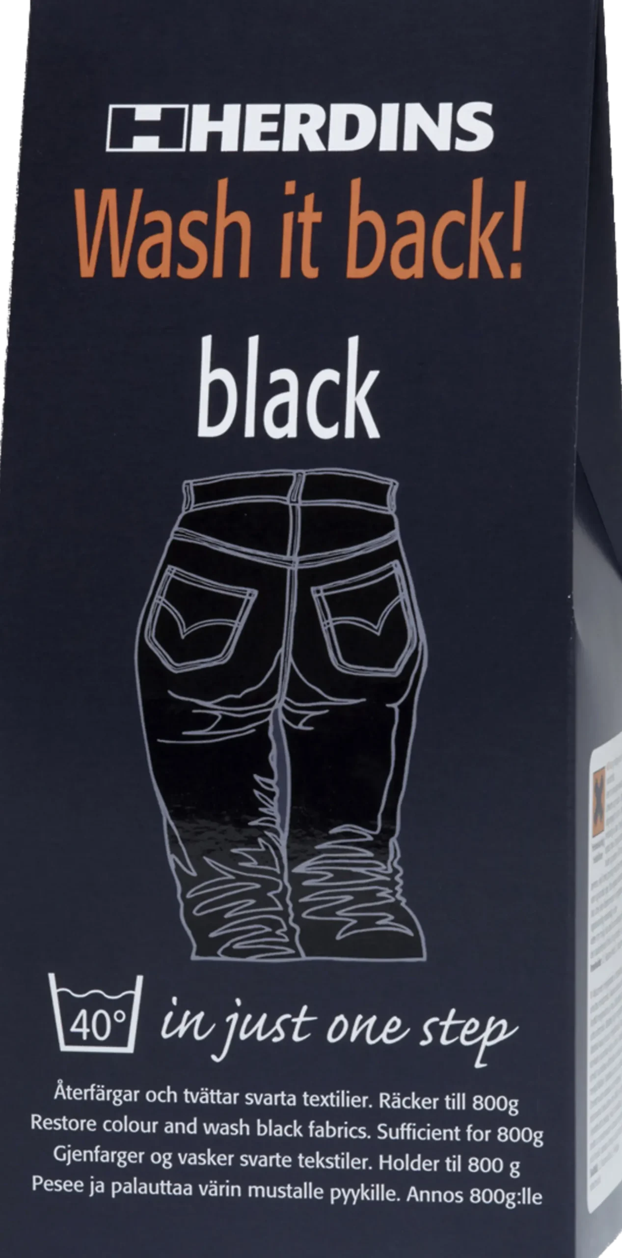 Tekstilfarge Wash it back black-Herdins Best