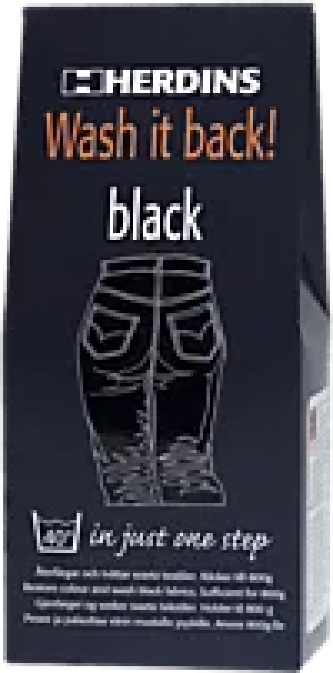 Tekstilfarge Wash it back black-Herdins Best
