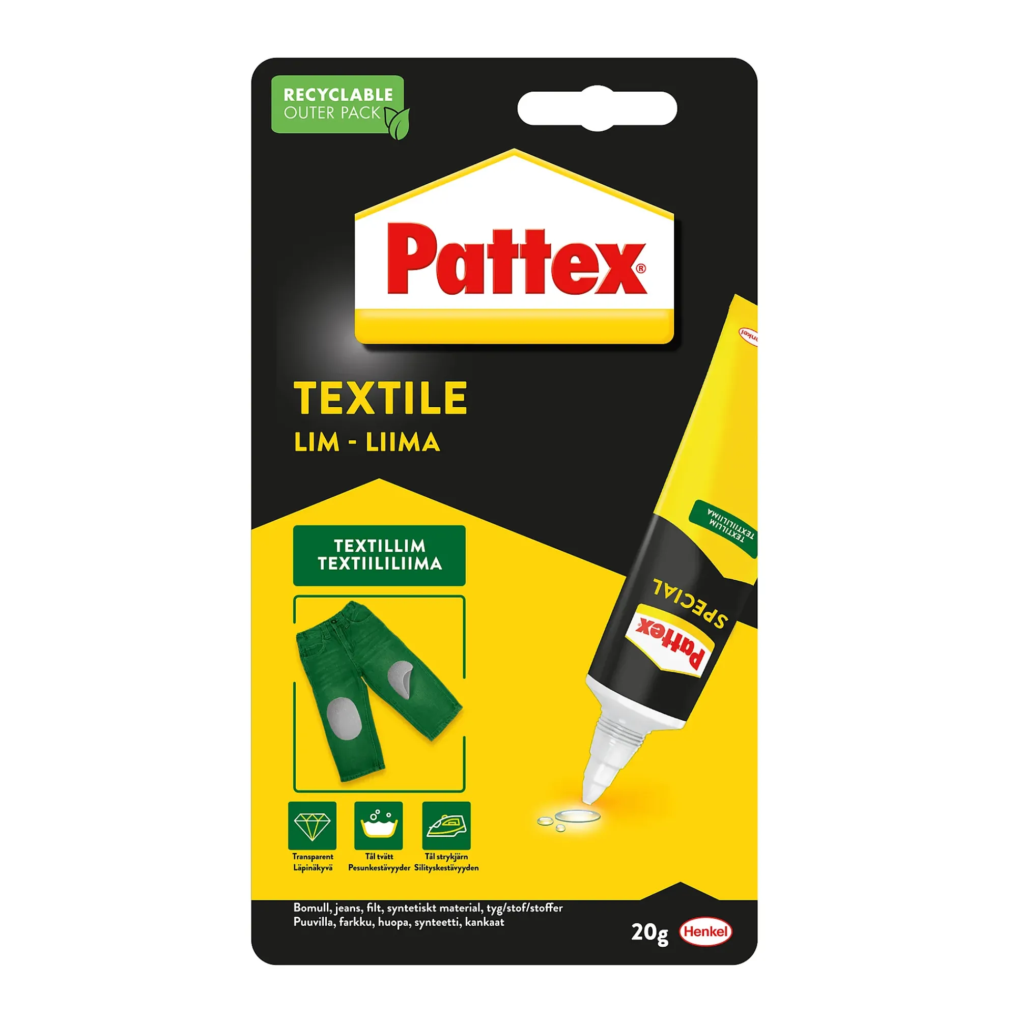 Tekstillim20g-Pattex Hot