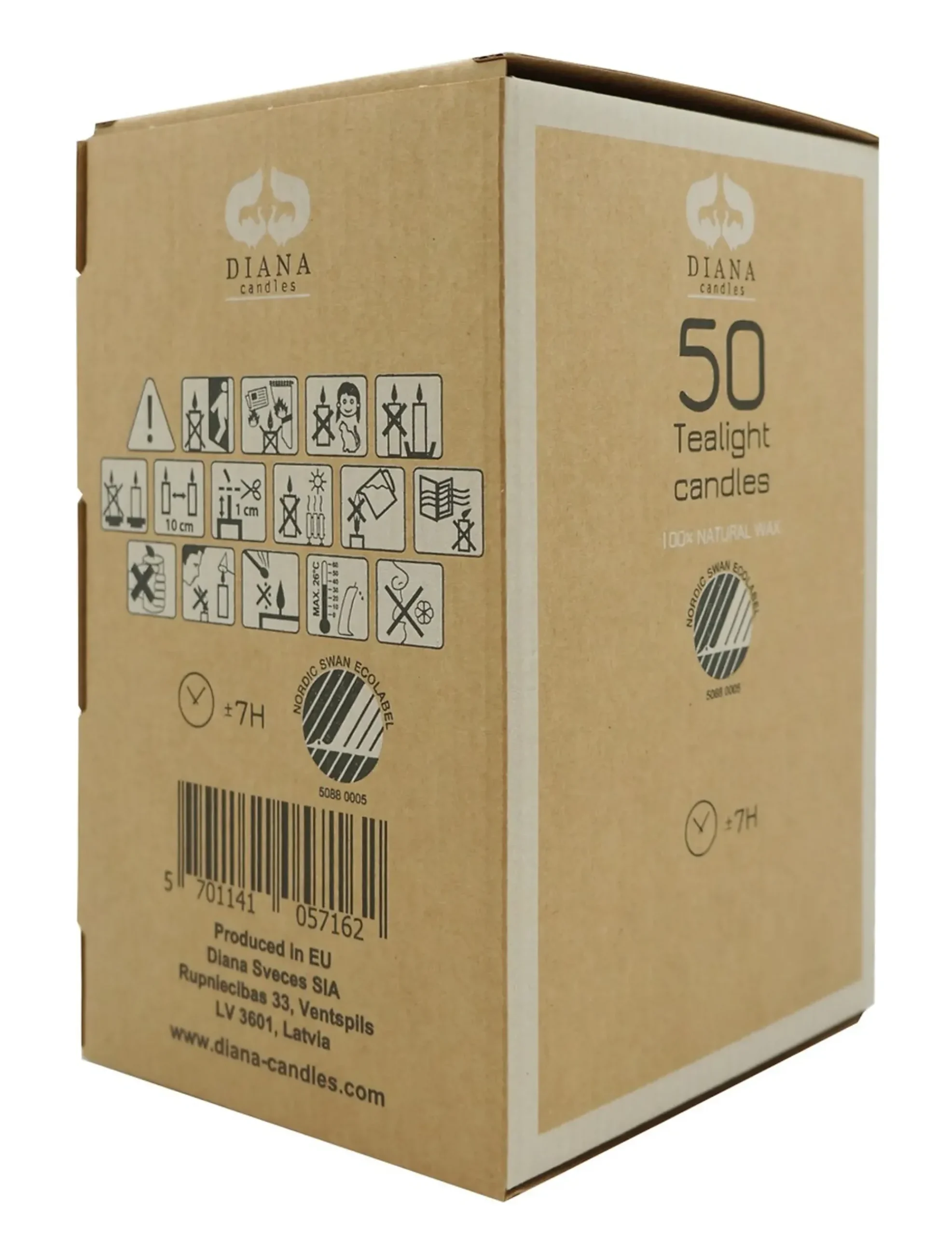 Telys 50pk 7 timer brenntid-Diana lys
