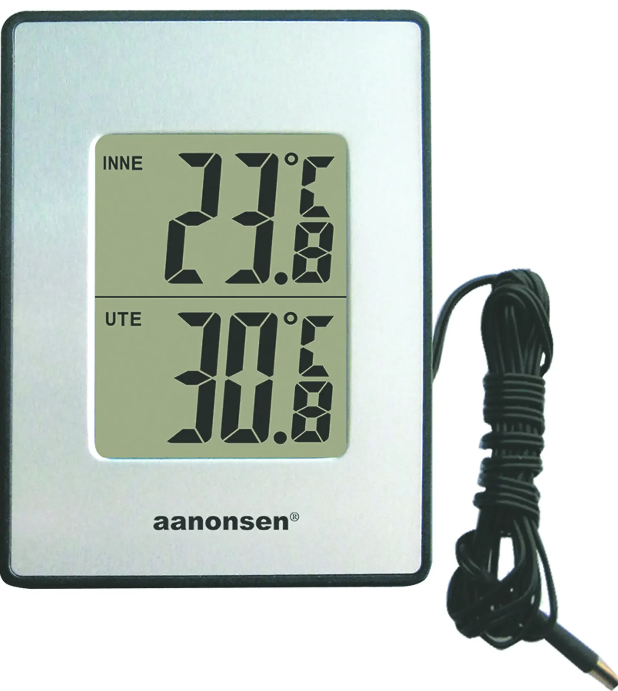 Termometer med ledning norsk tekst-Aanonsen