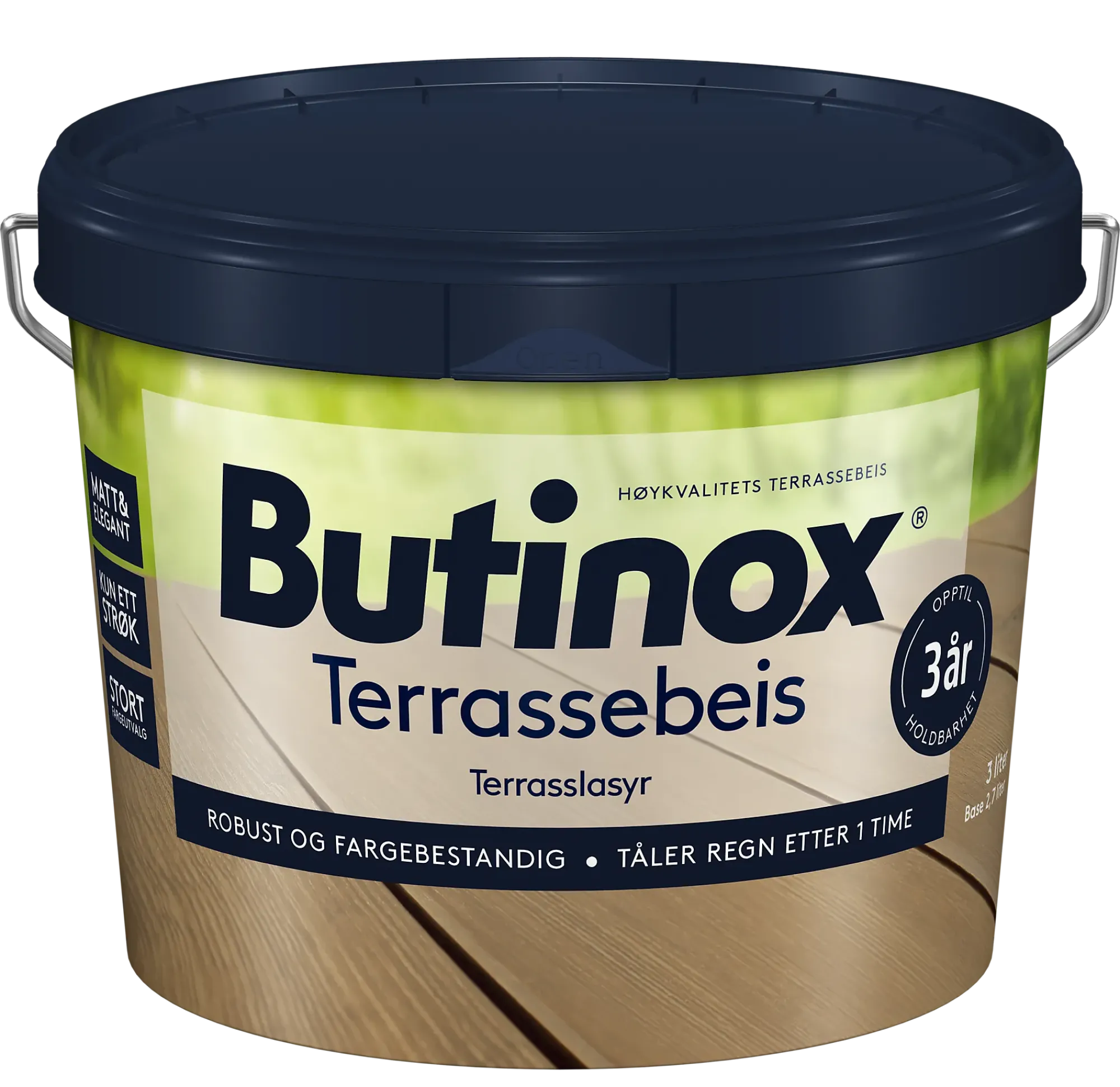 Terrassebeis gul base 2,7l-Butinox Discount