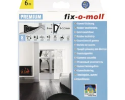 Tetningslist D 6m/9/6mm-Fix O Moll