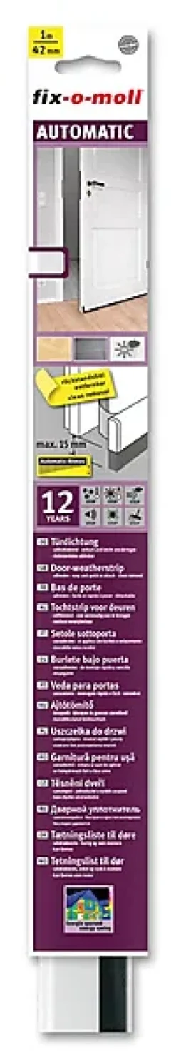 Tetningslist Dørbunnslist auto hvit 1mx42cm-Fix O Moll Online