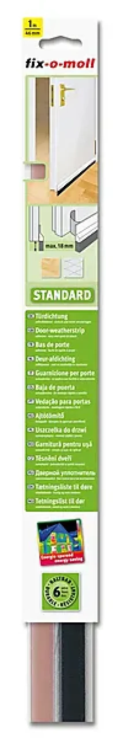 Tetningslist Dørbunnslist standard klar 1mx42cm-Fix O Moll Discount