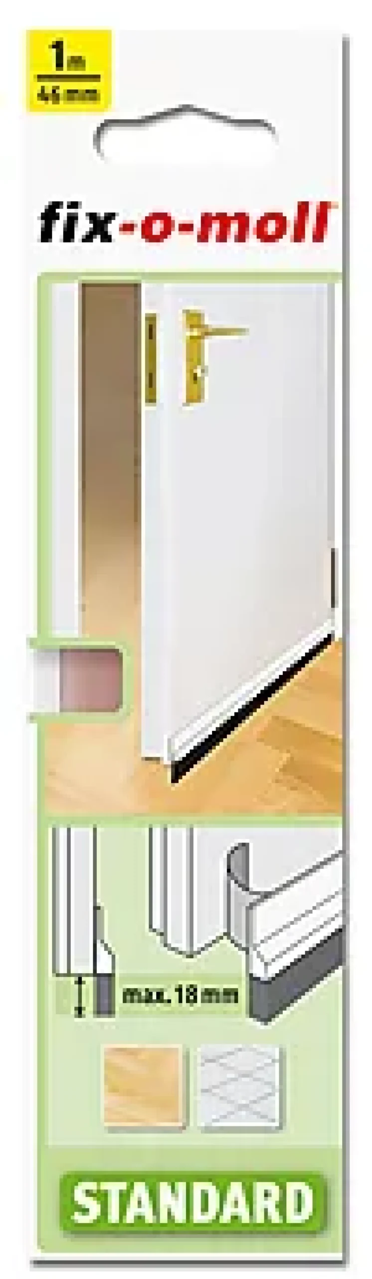 Tetningslist Dørbunnslist standard klar 1mx42cm-Fix O Moll Discount