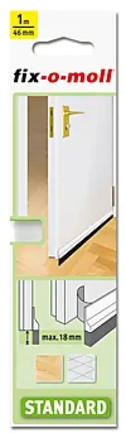 Tetningslist Dørbunnslist standard hvit 1mx42cm-Fix O Moll Discount