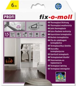 Tetningslist selvklebende klar termoplast 6m 1-7mm-Fix O Moll