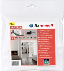 Tetningslist skum 6m/10/4mm hvit-Fix O Moll
