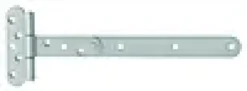 T-HENGSEL 310MM FINSTRUKTUR GRÅ MED RUSTFRI A4 TAPP-Pn Beslag Outlet