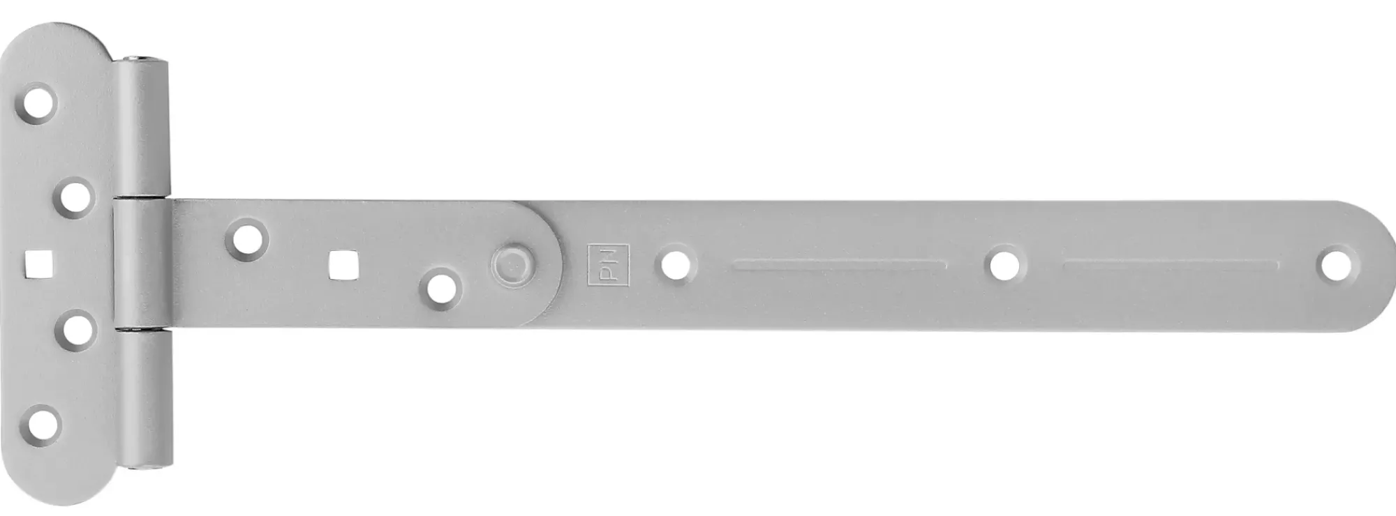 T-HENGSEL 310MM FINSTRUKTUR GRÅ MED RUSTFRI A4 TAPP-Pn Beslag Outlet
