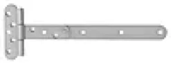 T-HENGSEL 310MM FINSTRUKTUR GRÅ MED RUSTFRI A4 TAPP-Pn Beslag Outlet