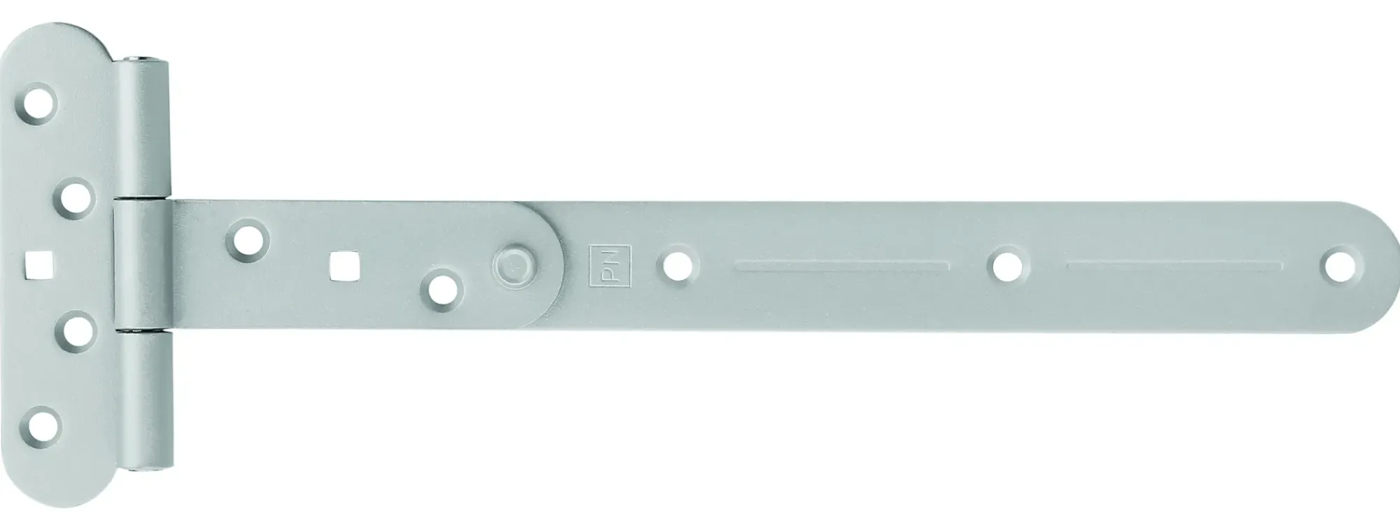 T-HENGSEL 310MM FINSTRUKTUR GRÅ MED RUSTFRI A4 TAPP-Pn Beslag Outlet