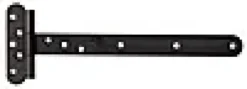 T-hengsel 310mm finstruktur svart med rustfri A4 tapp-Pn Beslag Online