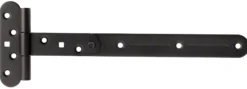 T-hengsel 310mm finstruktur svart med rustfri A4 tapp-Pn Beslag Online