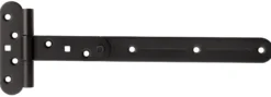 T-hengsel 310mm finstruktur svart med rustfri A4 tapp-Pn Beslag Online