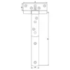 T-hengsler 9" 230mm rustfri-Pn Beslag Hot