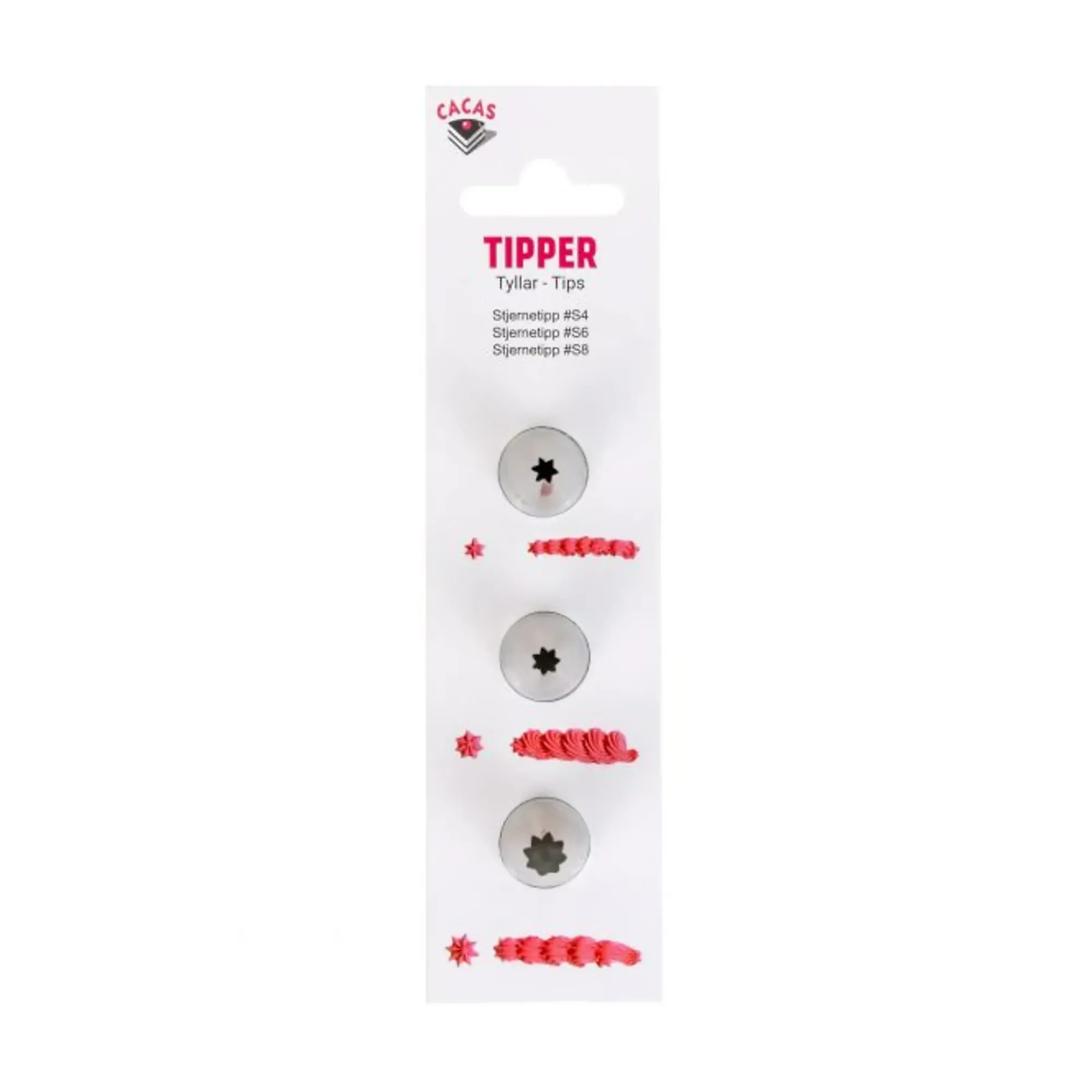 Tippsett Stjerner Tipp S4-S6-S8-Cacas