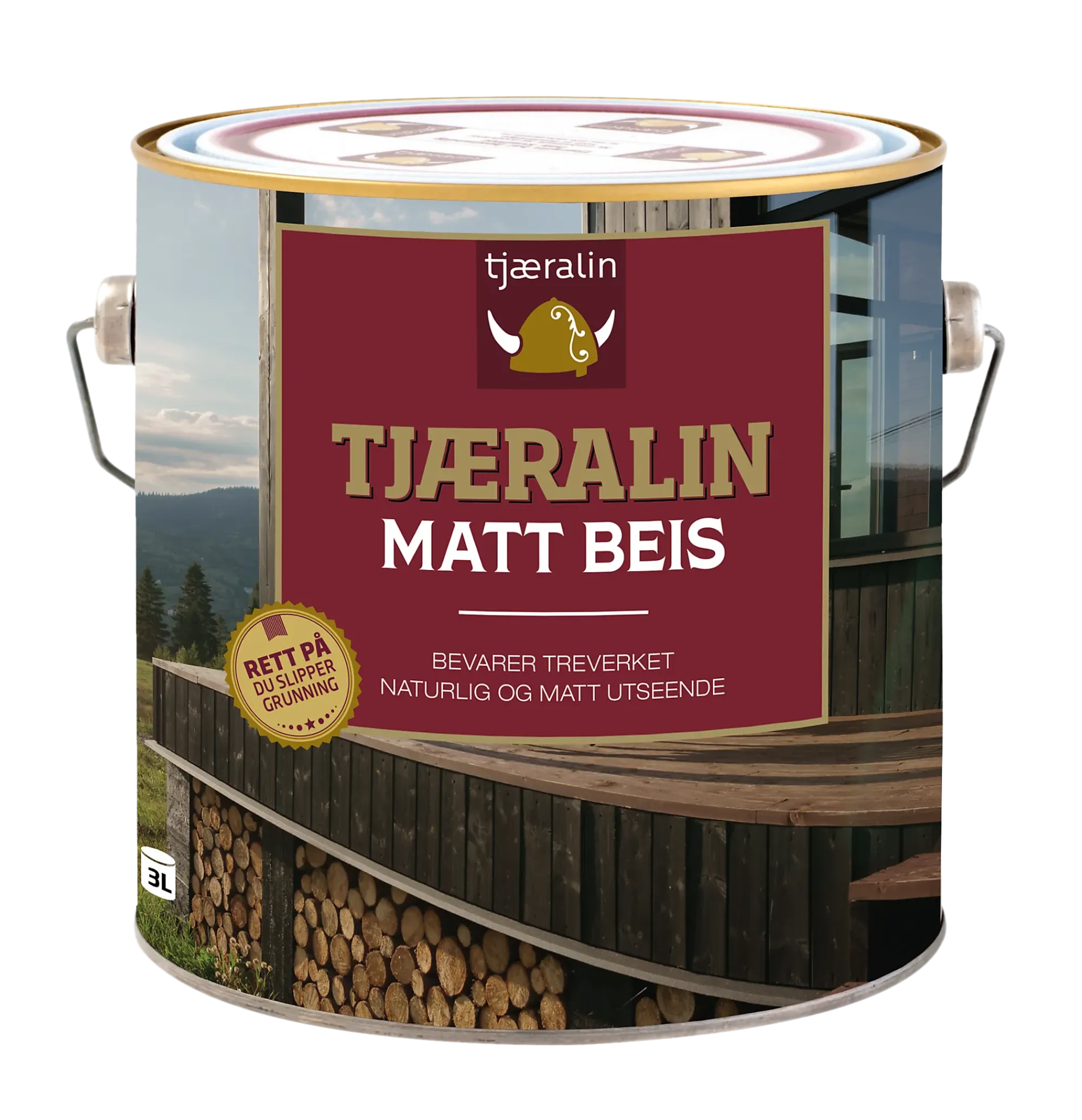 TJÆRALIN BEIS 0,9L GUL BASE MATT-Tjæralin Sale