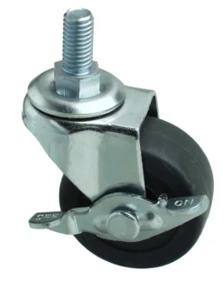 TRANSPORTHJUL Ø50MM M/BOLT OG BREMS-Pn Beslag Best