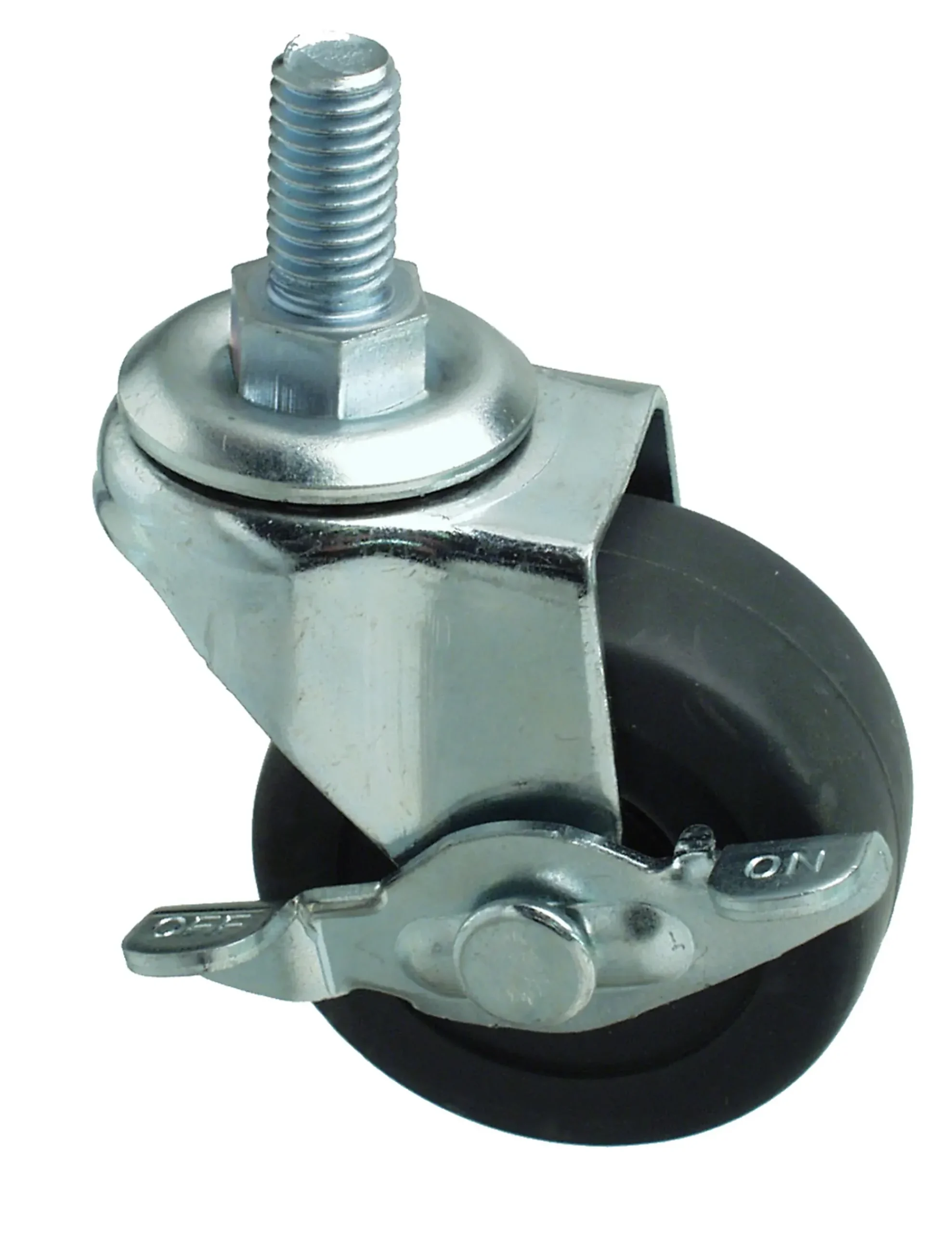 TRANSPORTHJUL Ø50MM M/BOLT OG BREMS-Pn Beslag Best