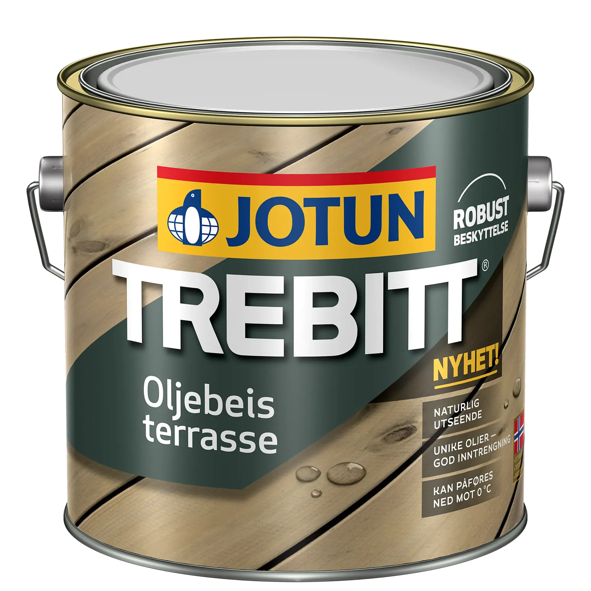 Trebitt oljebeis terrasse gul base 2,7l-Jotun Sale