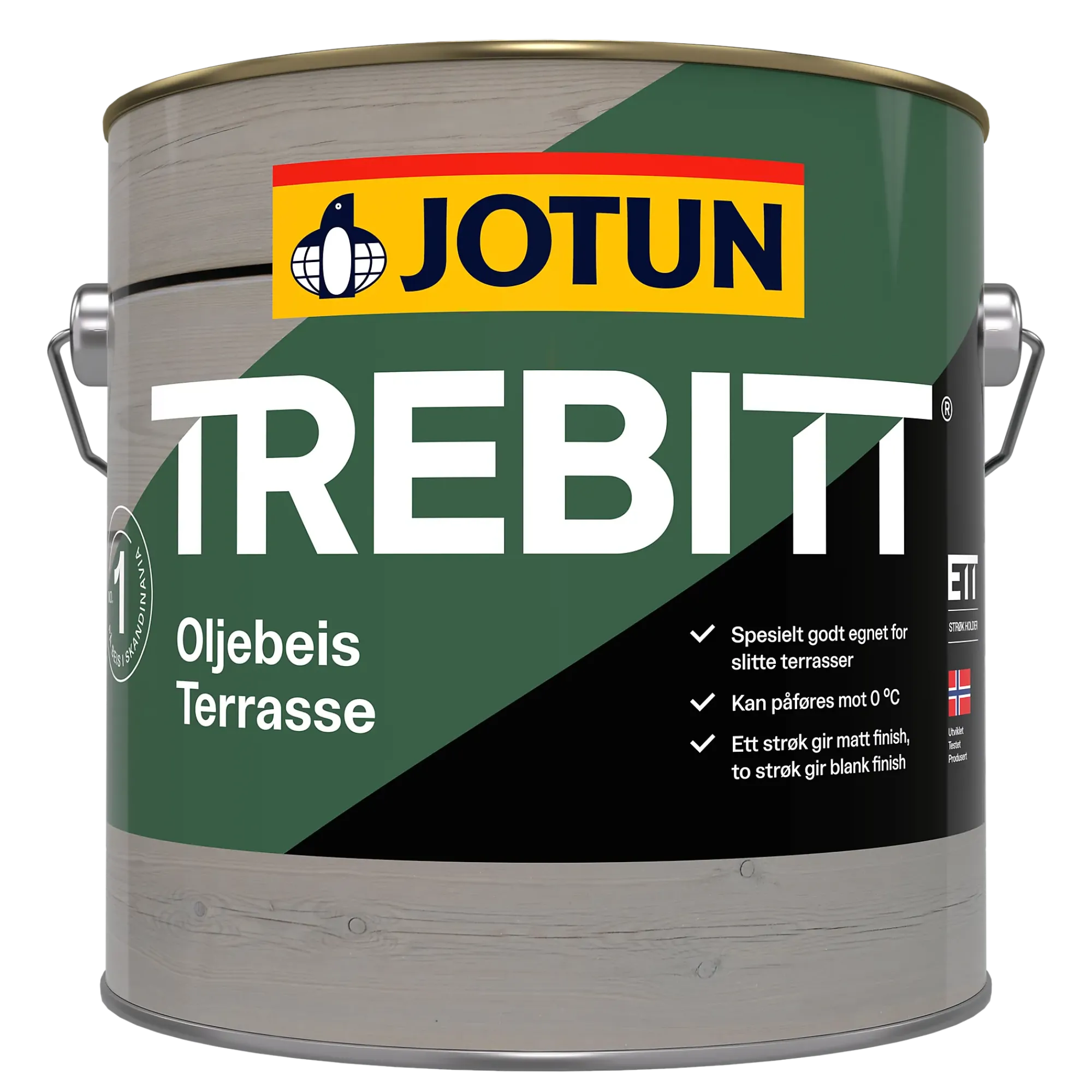 Trebitt oljebeis terrasse gul base 2,7l-Jotun Sale