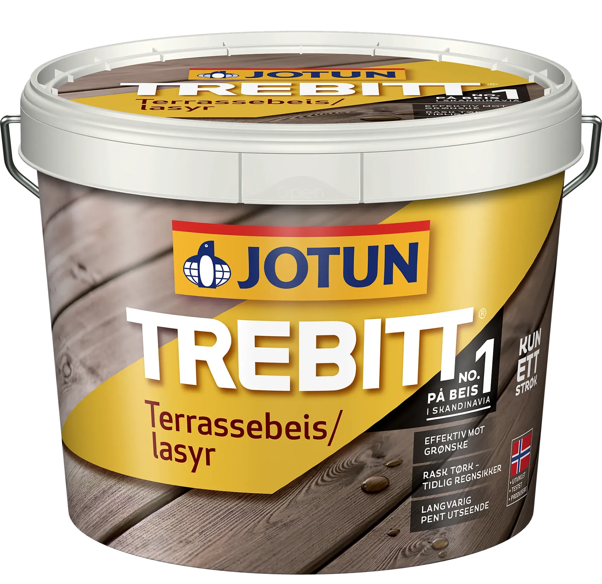 Trebitt Terrassebeis 9710 terrassegrå 3l-Jotun