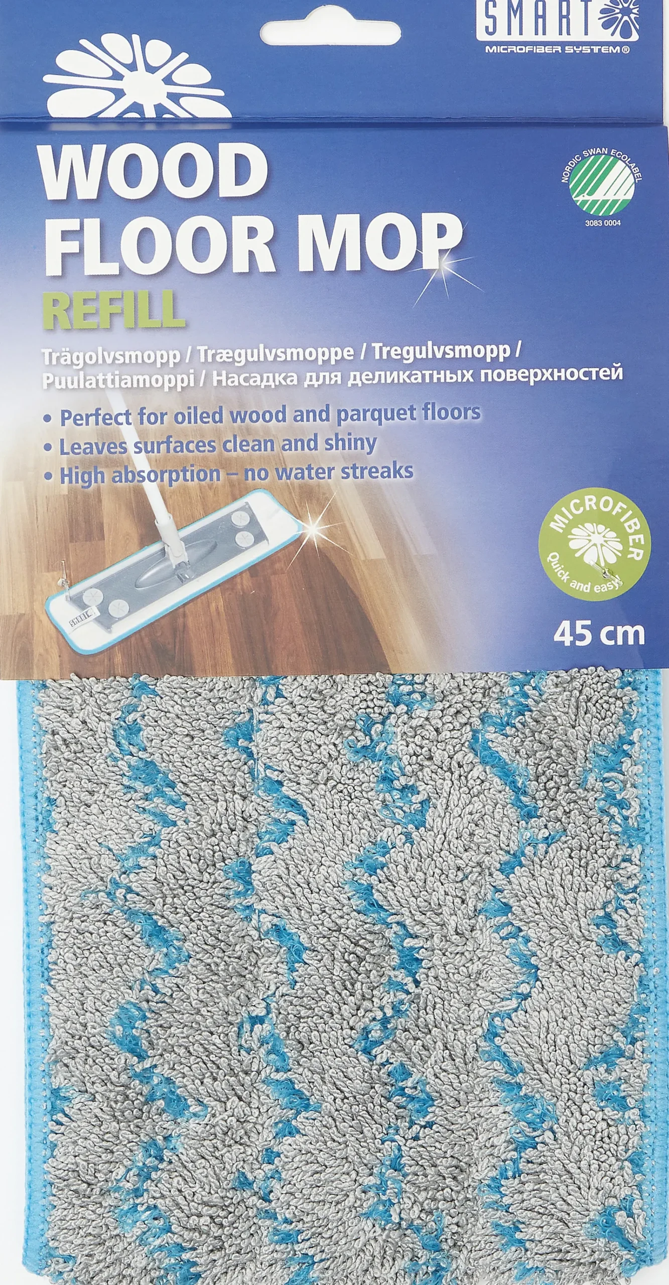 Tregulvmopp refill 45cm-Smartmicrofiber Discount