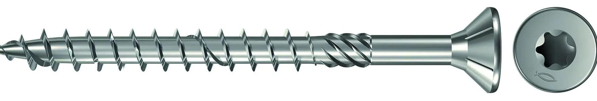 Treskrue Senkhode 4,0x30mm A4 Syrefast-Fischer New