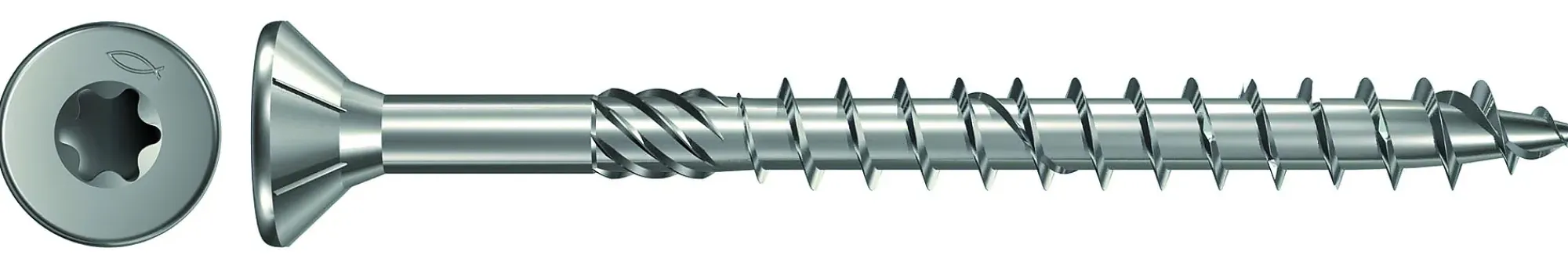 Treskrue Senkhode 4,0x50mm A4 Syrefast-Fischer Hot
